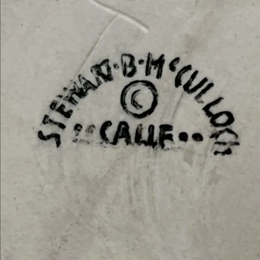 Stewart B. McCulloch Ca.. Rooster Creamer Red and Black